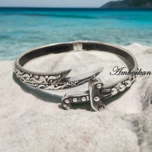 Gümüş Zülfikar Kılıçlı Yaylı Bileklik