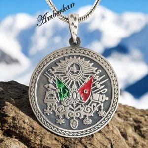 Osmanlı Devlet Arması Gümüş Kolye
