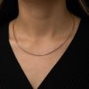 Gümüş Omega Choker Zincir - Görsel 2