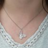 Gümüş Kelebek Bayan Kolye - Görsel 3