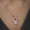 Gümüş Rose Bahar Çiçeği Kolye - Görsel 3