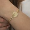 Gümüş Gold Baget Taşlı Bileklik - Görsel 2
