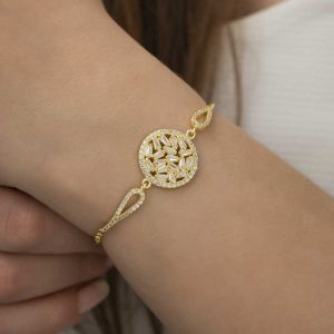Alternative view of Gümüş Gold Baget Taşlı Bileklik