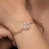 Gümüş Rose Baget Taşlı Bileklik - Görsel 2