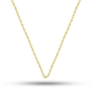 Gümüş Gold 0.30 Mikron 45 Cm Forse Kadın Zincir