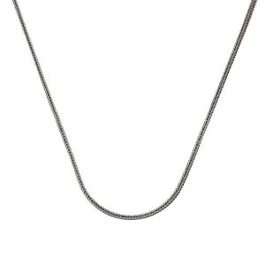 Gümüş 2 mm Tilki Kuyruğu 55 Cm Zincir