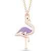 Gümüş Rose Flamingo Kadın Kolye - Görsel 2