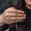 Gümüş Gold Aşk Düğüm Kadın Bileklik - Görsel 2