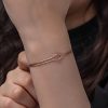 Gümüş Rose Aşk Düğüm Kadın Bileklik - Görsel 3