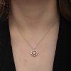 Gümüş Rose Güneş Kadın Kolye - Görsel 3