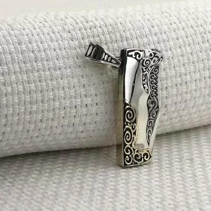 Gümüş Avcı Bıçağı Erkek Kolye Ucu - Görsel 3